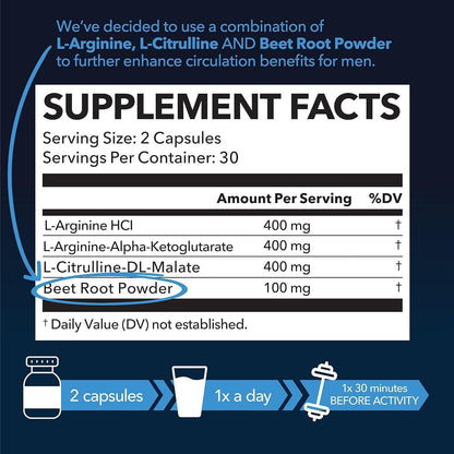 L-Arginine Sports Supplement Capsules